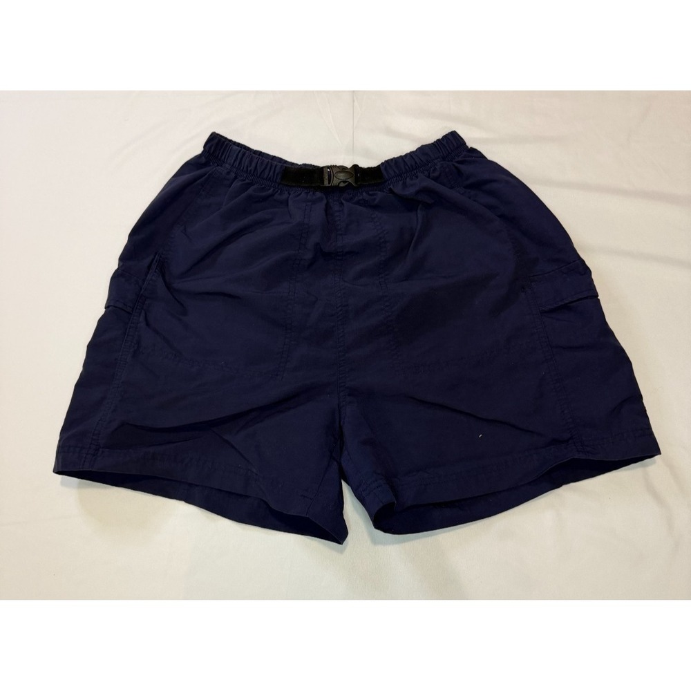 Vintage Y2K Reebok Shorts‎ Men's L Blue Pull On Streetwear w/ Buckle Clasp